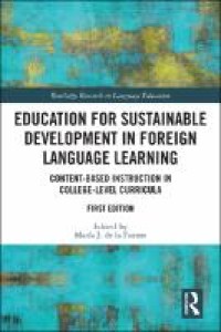 Education for sustainable development in foreign language learning : content-based instruction in college-level curricula