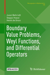 Image of Boundary value problems, weyl functions, and differential operators