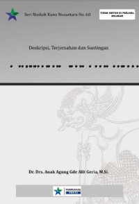 Ala-Ayuning Dina mwah Sasih : deskripsi,terjemahan, suntingan
